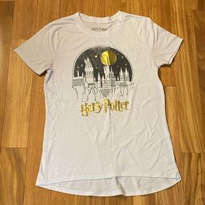 white harry potter fitted tee
